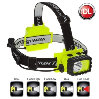 Nightstick XPP-5456G Intrinsically Safe Permissible Dual-Light Multi-Function Headlamp