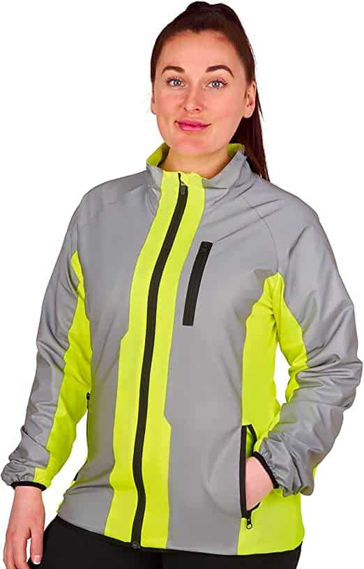 BTR Ladies High Visibility Reflective Cycling Running Jacket